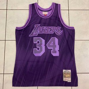 Mitchell & Ness LA Lakers Shaquille O'Neal Monochrome 96-97 Swingman Jersey